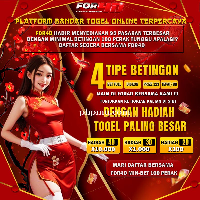 FOR4D Platform Bandar Togel Terpercaya Hadiah Terbesar Di Indonesia