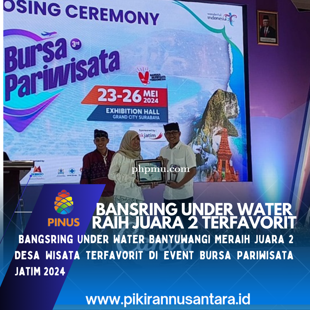 Bangsring Under Water Banyuwangi Meraih Juara 2 Desa Wisata Terfavorit